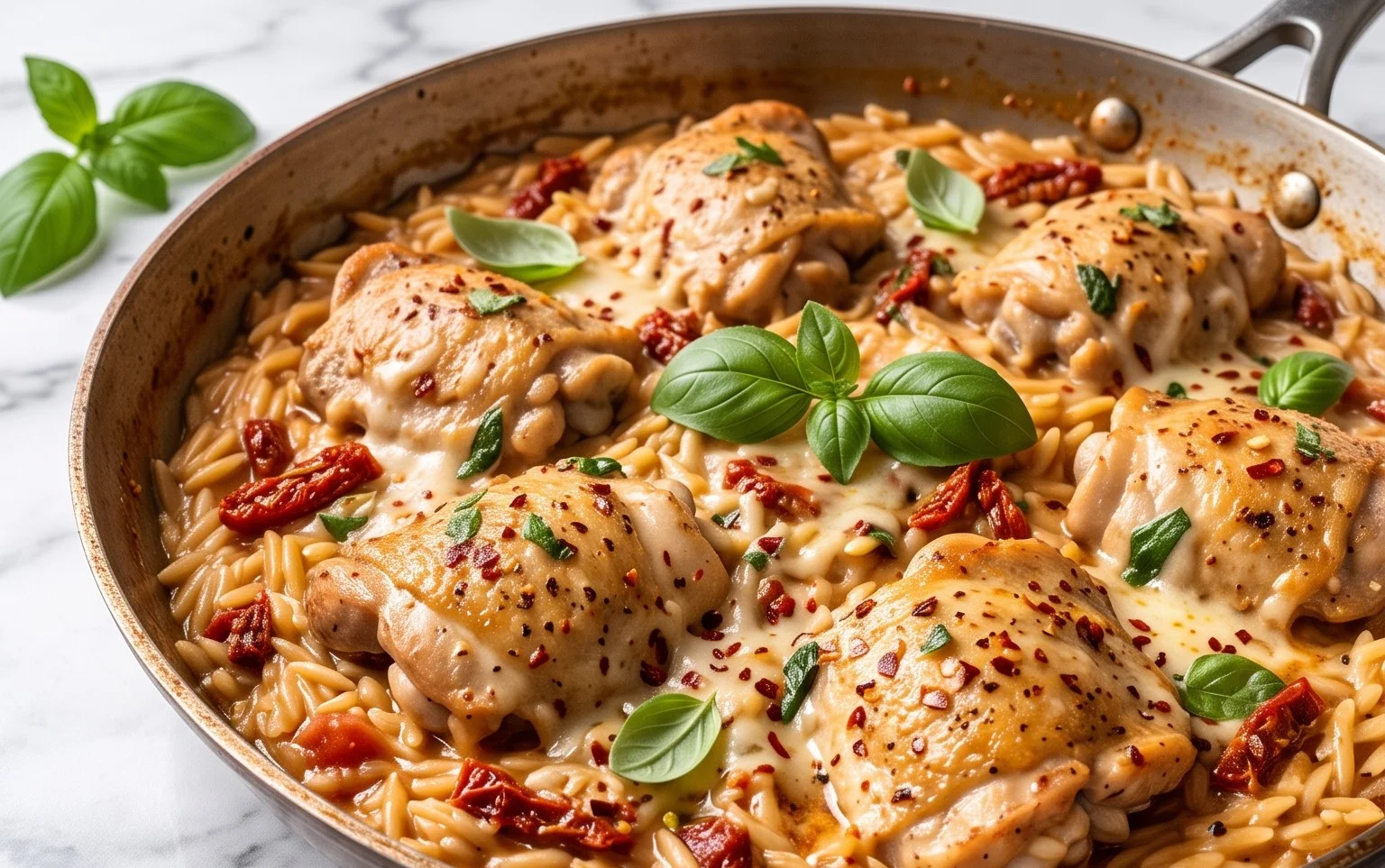 One-Pan Marry Me Chicken Orzo Recipe